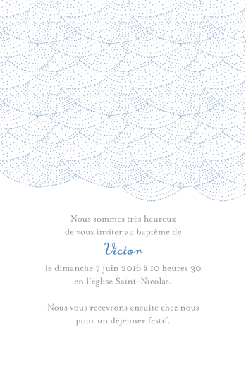 Faire-part de baptême Délicatesse (4 pages) bleu - Page 3 Faire-part de baptême Délicatesse (4 pages) bleu - Page 3