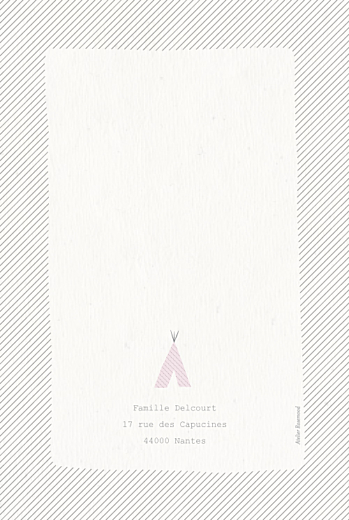 Faire-part de naissance Tipis photo (4 pages) beige rose - Page 4 Faire-part de naissance Tipis photo (4 pages) beige rose - Page 4