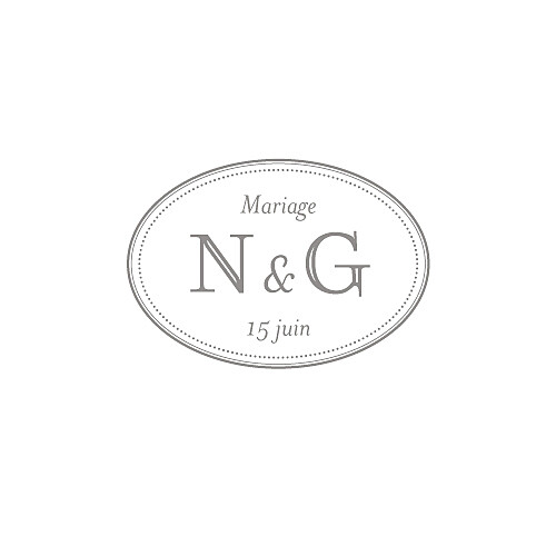 Carton réponse mariage Classique blanc - Recto Carton réponse mariage Classique blanc - Recto