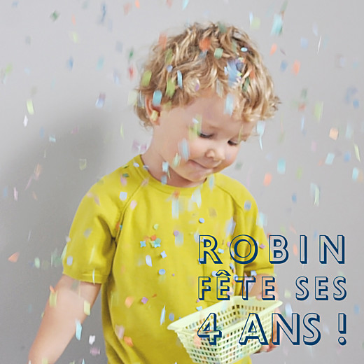 Carte d'anniversaire Mini the photo ! justifié bleu nuit Carte d'anniversaire Mini the photo ! justifié bleu nuit