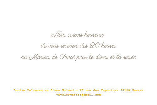 Carton d'invitation mariage À pieds joints taupe - Page 2 Carton d'invitation mariage À pieds joints taupe - Page 2