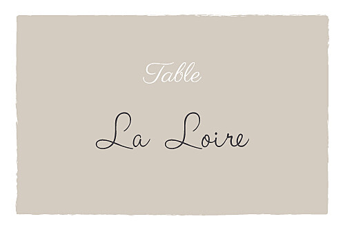 Marque-table mariage À pieds joints taupe Marque-table mariage À pieds joints taupe