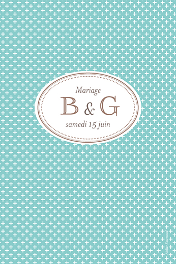 Marque-table mariage Motif chic turquoise - Page 2 Marque-table mariage Motif chic turquoise - Page 2