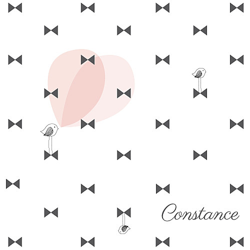 Faire-part de naissance Petit noeud photo rv rose Faire-part de naissance Petit noeud photo rv rose