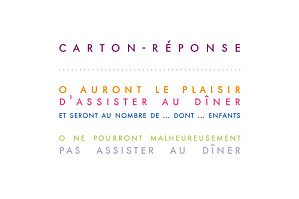 Carton réponse mariage Justifié blanc Carton réponse mariage Justifié blanc