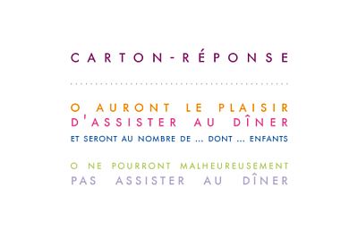 Carton réponse mariage Justifié blanc finition Carton réponse mariage Justifié blanc finition