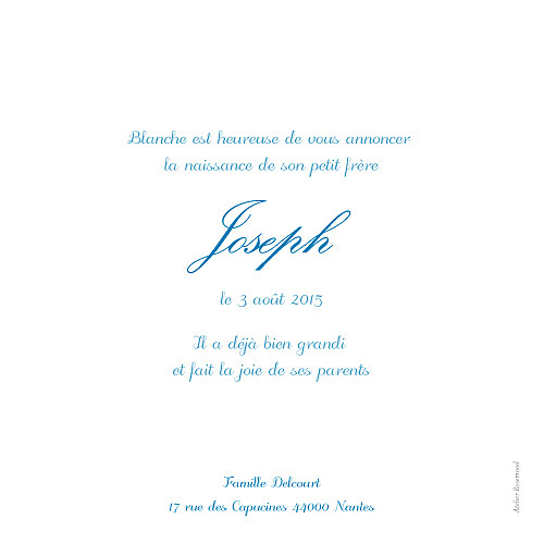Faire-part de naissance Douceurs bleu - Page 2 Faire-part de naissance Douceurs bleu - Page 2