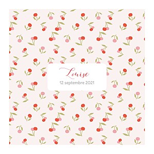 Faire-part de naissance Cerises (4 pages) rouge Faire-part de naissance Cerises (4 pages) rouge