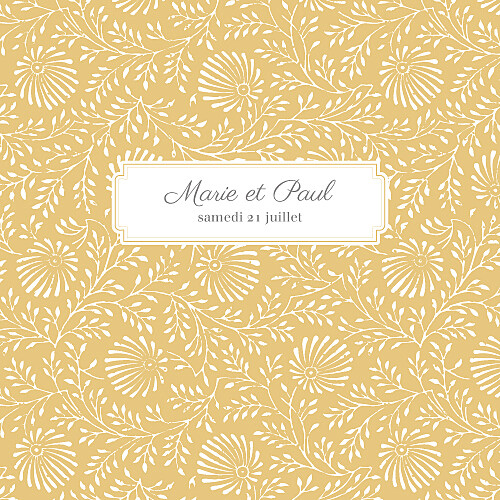 Faire-part de mariage Idylle (4 pages) pollen Faire-part de mariage Idylle (4 pages) pollen