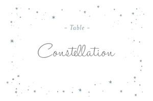 Marque-table mariage Étoile gris bleu Marque-table mariage Étoile gris bleu