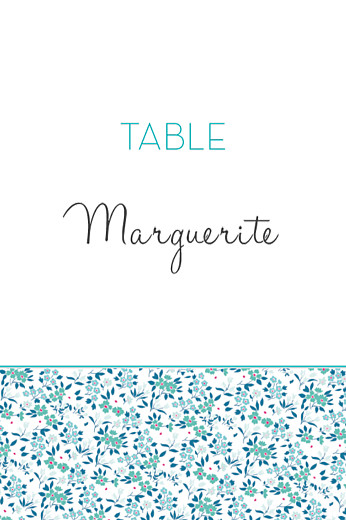 Marque-table mariage Simplement liberty bleu Marque-table mariage Simplement liberty bleu