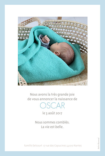 Faire-part de naissance Triangles photo bleu - Page 2 Faire-part de naissance Triangles photo bleu - Page 2