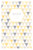 Faire-part de naissance Triangles photo jaune violet - Page 1