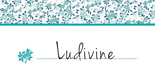 Marque-place mariage Simplement liberty bleu Marque-place mariage Simplement liberty bleu