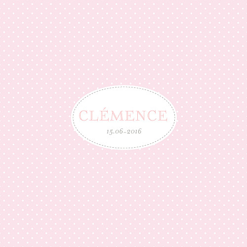 Faire-part de naissance Pois chics rose Faire-part de naissance Pois chics rose
