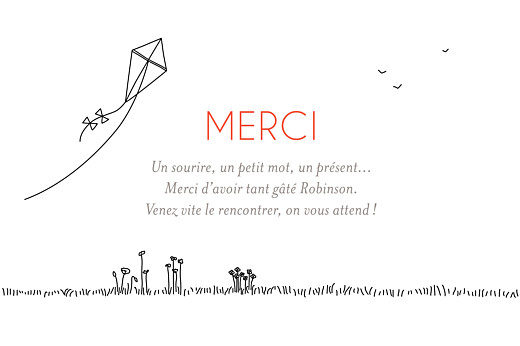 Carte de remerciement Promesse champêtre blanc Carte de remerciement Promesse champêtre blanc