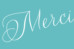 Carte de remerciement Un grand merci turquoise - Page 1 Carte de remerciement Un grand merci turquoise - Page 1