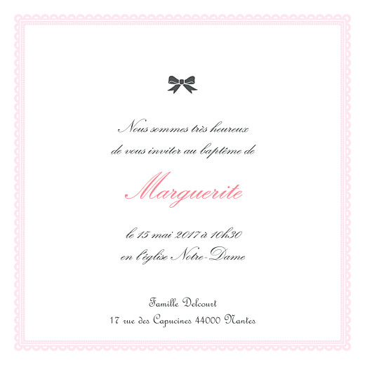 Faire-part de baptême Versailles rose - Page 2 Faire-part de baptême Versailles rose - Page 2
