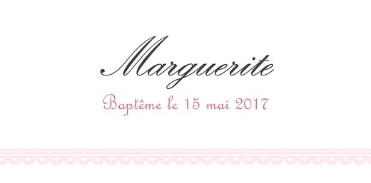 Marque-place Baptême Versailles rose - Page 4