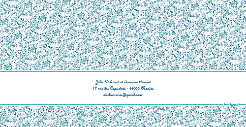 Faire-part de mariage Simplement liberty (pano) bleu Faire-part de mariage Simplement liberty (pano) bleu