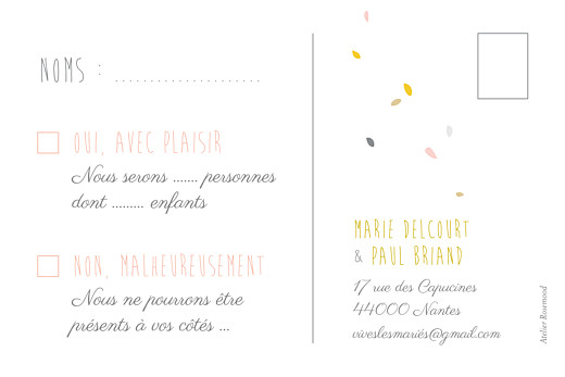 Carton réponse mariage Tandem rose ocre - Page 2 Carton réponse mariage Tandem rose ocre - Page 2