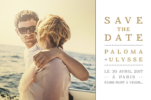 Save the Date La vie est belle ! blanc - Page 1 Save the Date La vie est belle ! blanc - Page 1