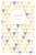 Faire-part de naissance Triangles bilingue (2 photos) jaune taupe - Page 1
