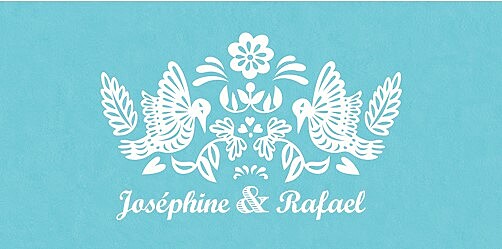 Marque-place mariage Papel picado turquoise - Page 4