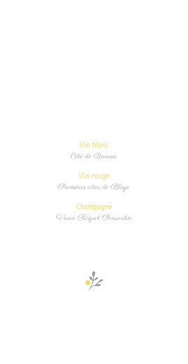 Menu de mariage Couronne champêtre (4 pages) blanc ocre - Page 2 Menu de mariage Couronne champêtre (4 pages) blanc ocre - Page 2