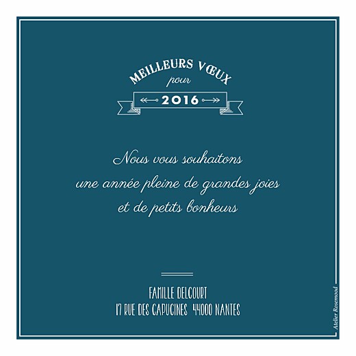 Carte de voeux Hipster 4 photos bleu nuit - Page 2 Carte de voeux Hipster 4 photos bleu nuit - Page 2