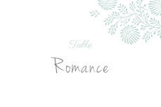 Marque-table mariage Idylle vert d\'eau Marque-table mariage Idylle vert d\'eau