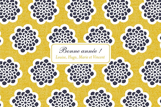 Carte de voeux Dahlia ocre - Page 1 Carte de voeux Dahlia ocre - Page 1