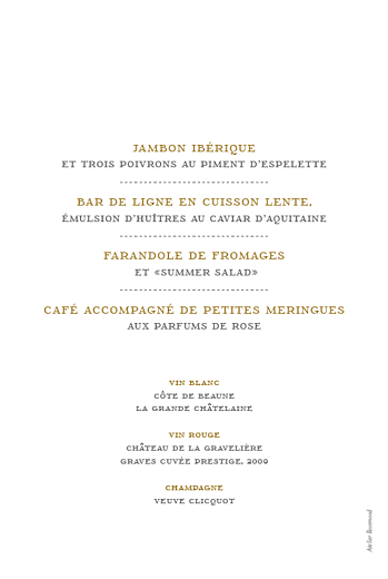 Menu de mariage La vie est belle ! blanc Menu de mariage La vie est belle ! blanc