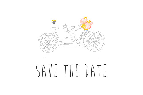 Save the Date Tandem rose ocre Save the Date Tandem rose ocre