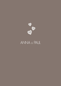 Livret de messe mariage Coeurs taupe Livret de messe mariage Coeurs taupe