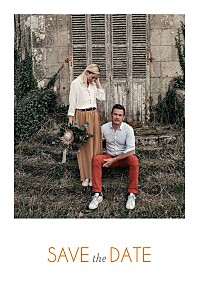 Save the Date Promesse champêtre blanc Save the Date Promesse champêtre blanc