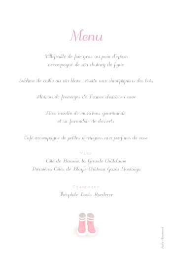 Menu de baptême Balade rose - Page 2 Menu de baptême Balade rose - Page 2