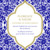 Carton d'invitation mariage Byzance bleu Carton d'invitation mariage Byzance bleu