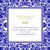 Carton d'invitation mariage Byzance bleu Carton d'invitation mariage Byzance bleu