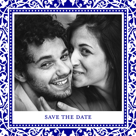 Save the Date Byzance photo bleu Save the Date Byzance photo bleu