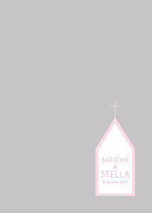 Couverture Livret de messe Petite église rose gris