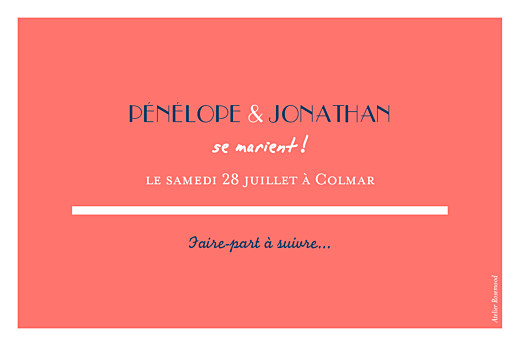 Save the Date Un grand oui ! corail - Page 2 Save the Date Un grand oui ! corail - Page 2