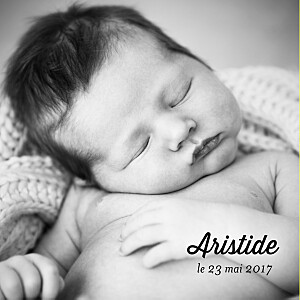 Faire-part de naissance Double jeu blanc Faire-part de naissance Double jeu blanc