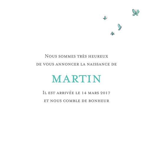 Faire-part de naissance Éléphant aquarelle turquoise - Page 3 Faire-part de naissance Éléphant aquarelle turquoise - Page 3