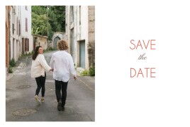 Save the Date Réjouissance blanc