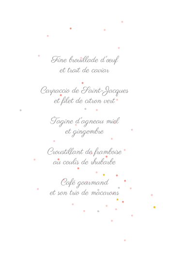 Menu de baptême À bicyclette (4 pages) corail - Page 3 Menu de baptême À bicyclette (4 pages) corail - Page 3