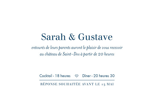Carton d'invitation mariage Croisette gris - Page 2 Carton d'invitation mariage Croisette gris - Page 2