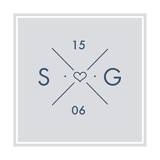 Etiquette de mariage Croisette gris Etiquette de mariage Croisette gris