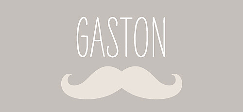 Etiquette de baptême Moustache taupe Etiquette de baptême Moustache taupe