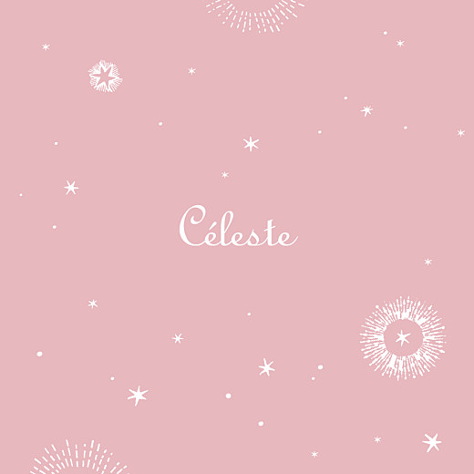 Faire-part de naissance Constellation rose Faire-part de naissance Constellation rose